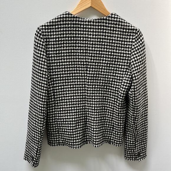 ETOILE ISABEL MARANT Lyra Houndstooth Blazer, Black/White Size 40 - Picture 3 of 7